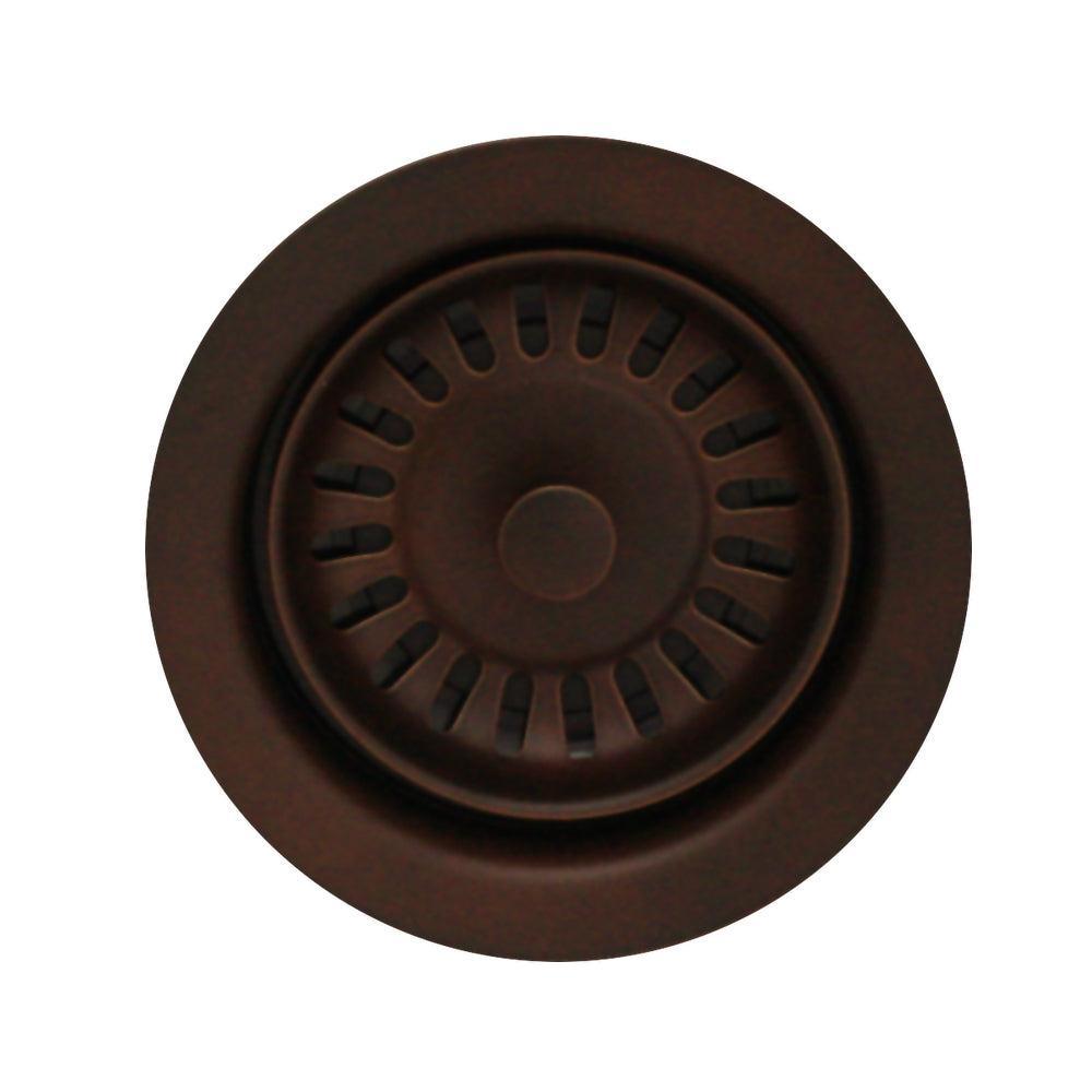 Whitehaus WH202-MB 1/2" Waste Disposer Trim with Matching Basket Strainer for Deep Fireclay Sinks
