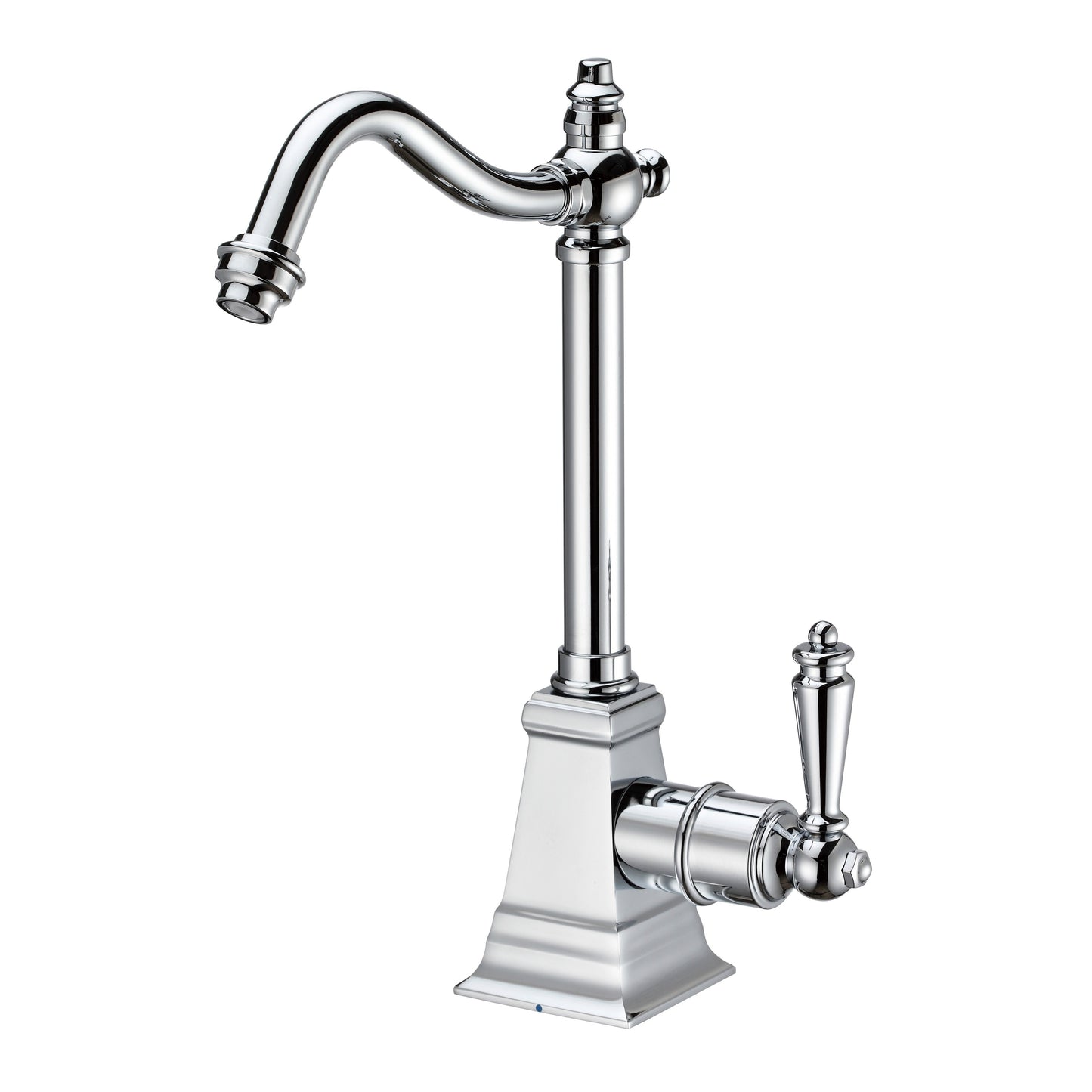 Whitehaus WHFH-C2011-C Point of Use Cold Water Drinking Faucet with Gooseneck Swivel Spout