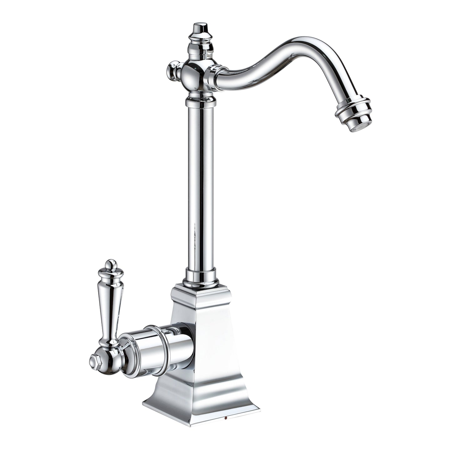 Whitehaus WHFH-H2011-C Point of Use Instant Hot Water Drinking Faucet with Traditional Swivel Spout