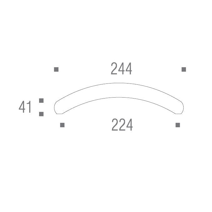 ZEN Design Bay 9" Brushed Stainless Steel Center Cabinet Handle