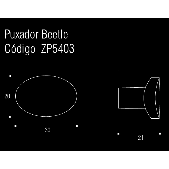 ZEN Design Beetle 1" Brushed Nickel Single Hole Cabinet Knob