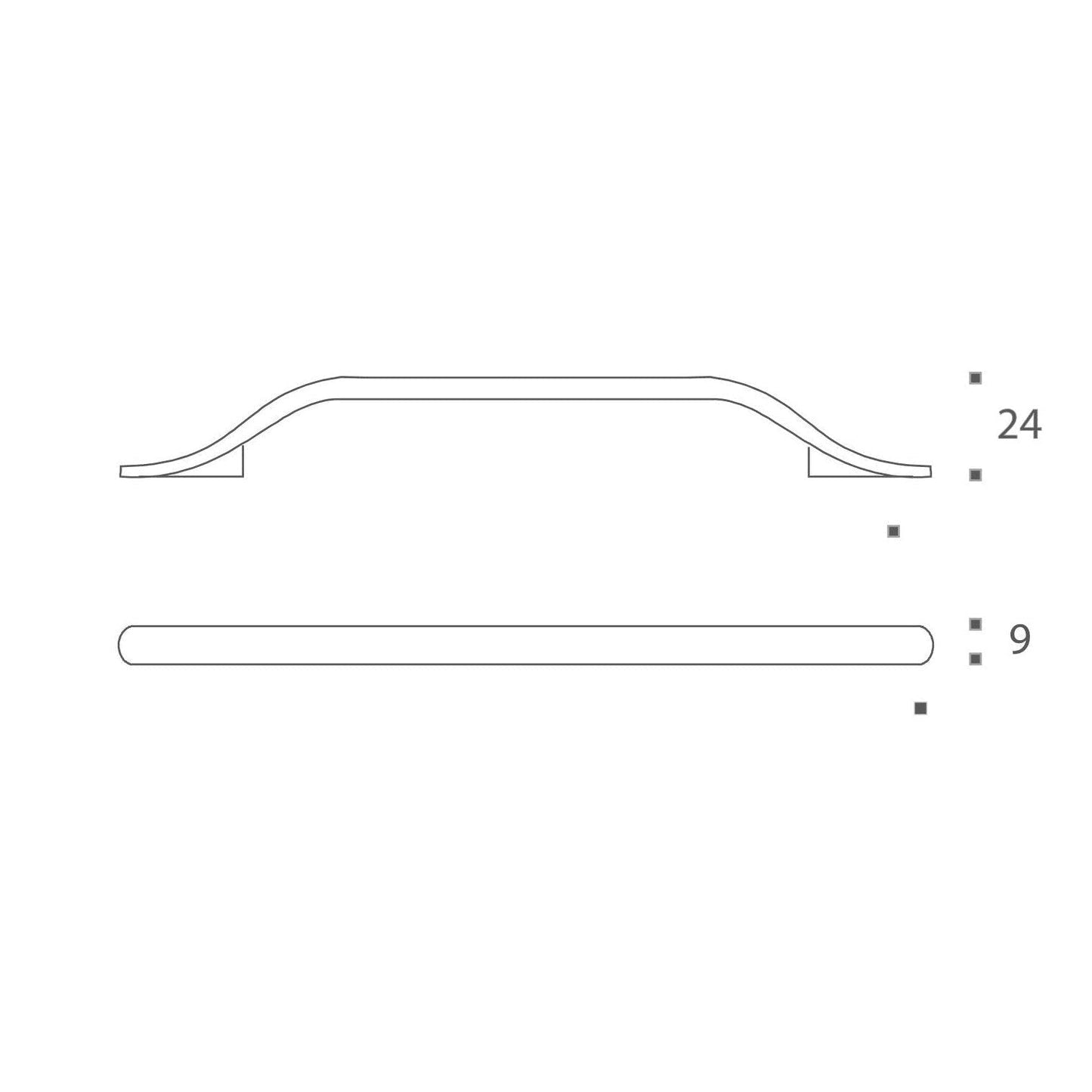 ZEN Design Jazz 4" Antique Rust Center Cabinet Handle