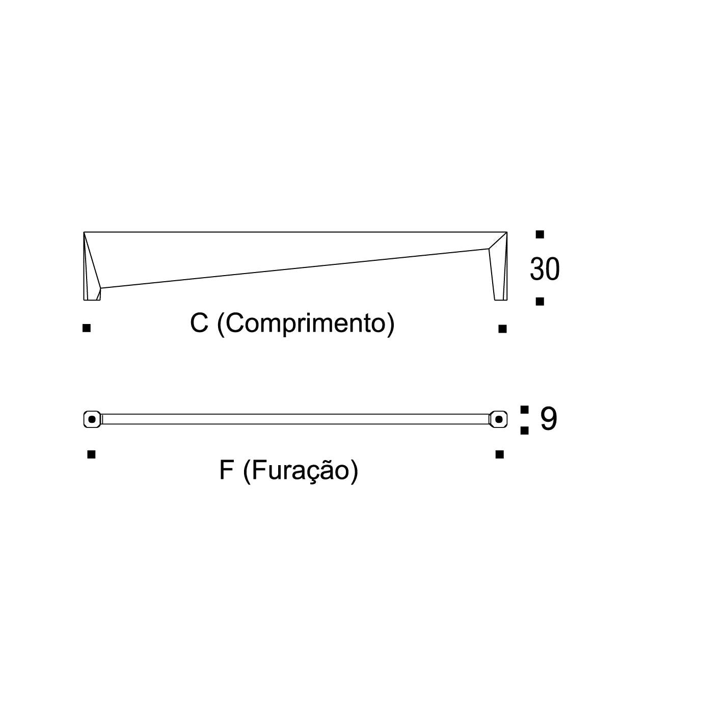 ZEN Design Orvietto 6" Chrome Centers Cabinet Handle