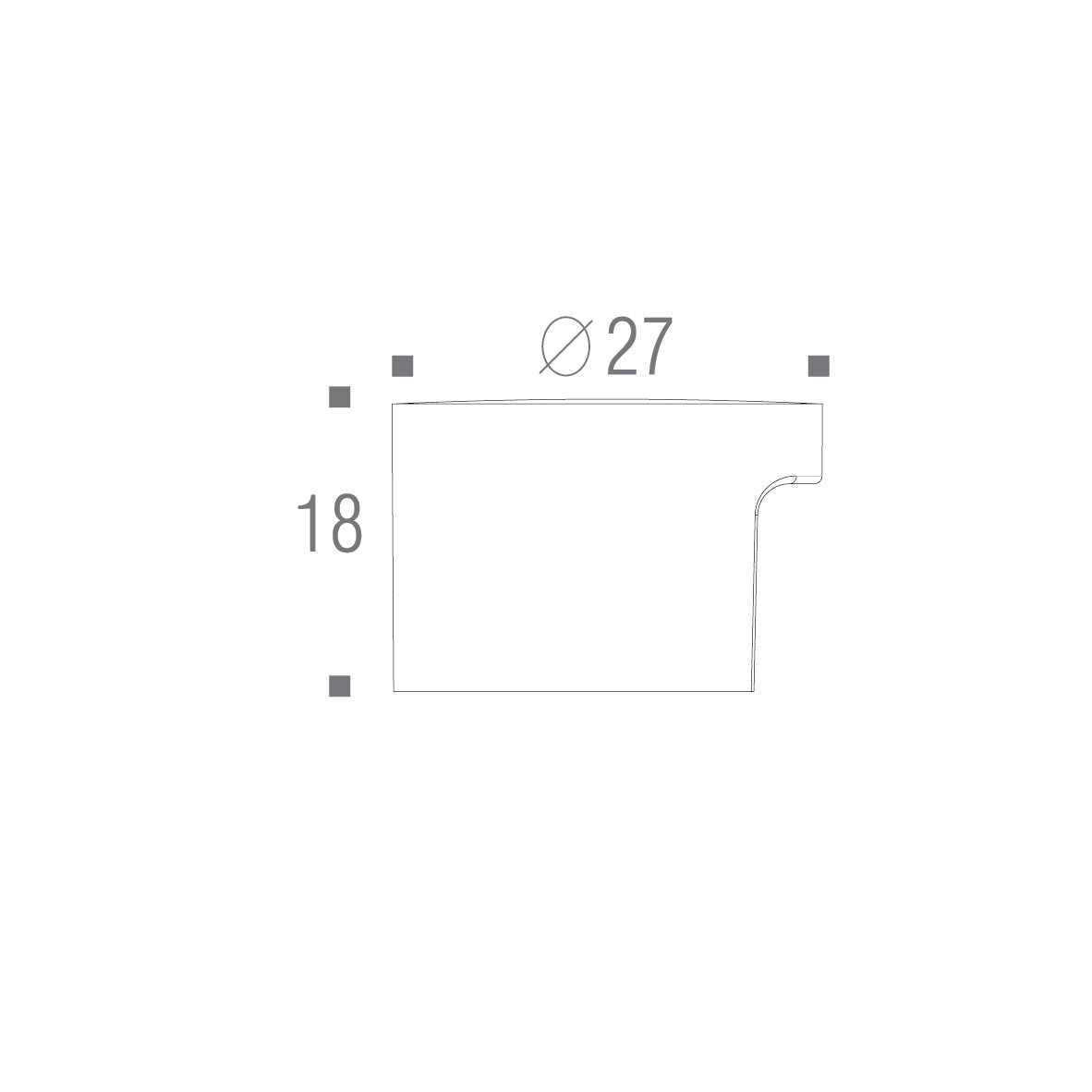 ZEN Design Radio 1" Diameter Brushed Nickel Cabinet Knob