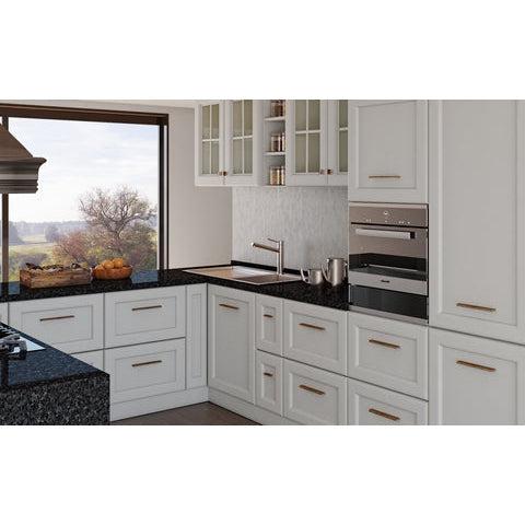 ZEN Design Scandinavia 8" Brushed Nickel Center Cabinet Wood Handle