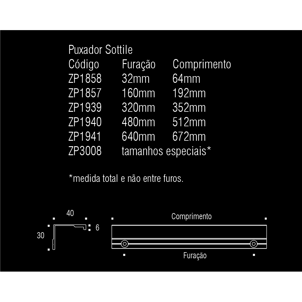 ZEN Design Sotile 3" Chrome Cabinet Finger Pull