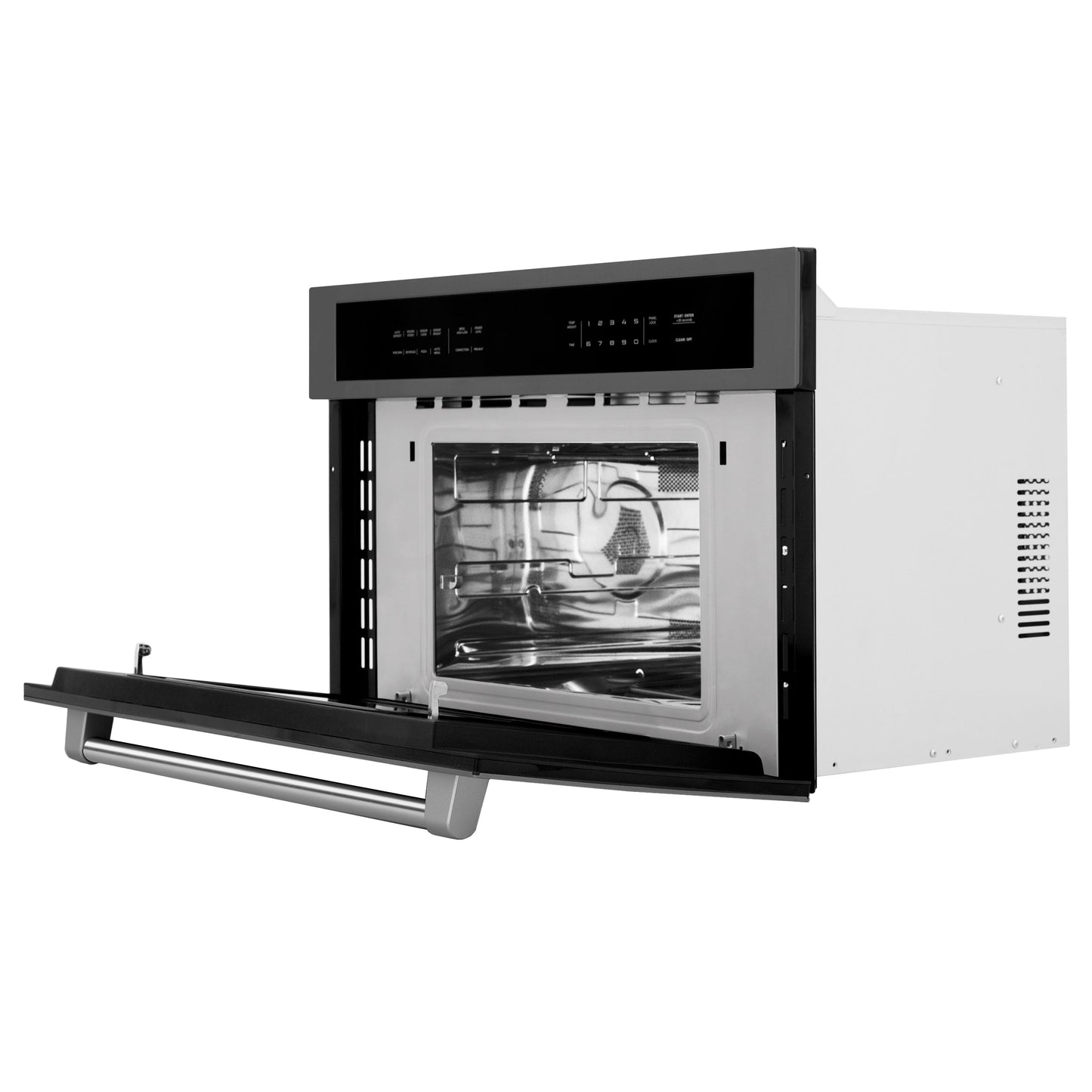 ZLINE 30" 1.6 cu ft. Black Stainless Steel Built-in Convection Microwave Oven With Speed and Sensor Cooking
