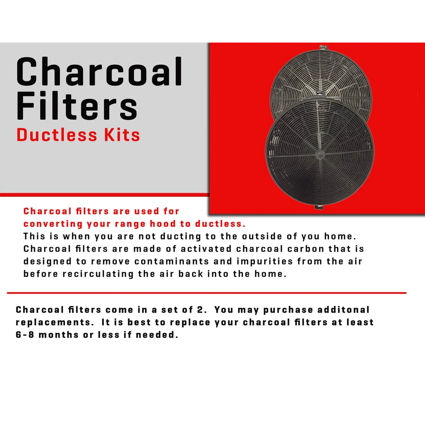 ZLINE Charcoal Filters (CF1)