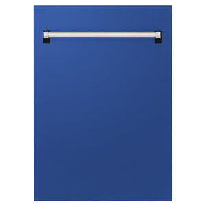 ZLINE Tallac 18" Blue Matte Top Control Tall Tub Dishwasher With Stainless Steel Tub and 3rd Rack