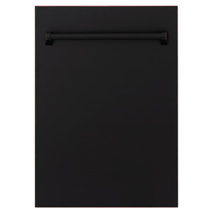 ZLINE Tallac 18" Oil Rubbed Bronze Top Control Tall Tub Dishwasher With Stainless Steel Tub and 3rd Rack