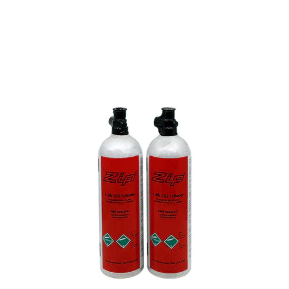 Zip Water 2 Pcs 1.5lbs CO2 Refillable/Recyclable Cylinders Kitchen Oasis