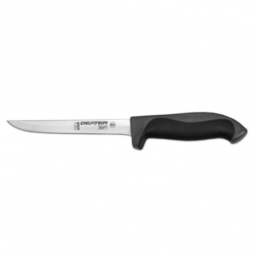 Dexter Russell 360 Series 6” Narrow Flexible Black Handle Boning Knife