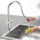 Grohe Blue 1.75 GPM Single Spray Single-Handle StarLight Chrome Pull Down Kitchen Faucet With Chilled and Sparkling Water