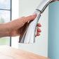 Grohe Zedra 1.75 GPM Triple Spray Single-Handle StarLight Chrome Pull Down Kitchen Faucet