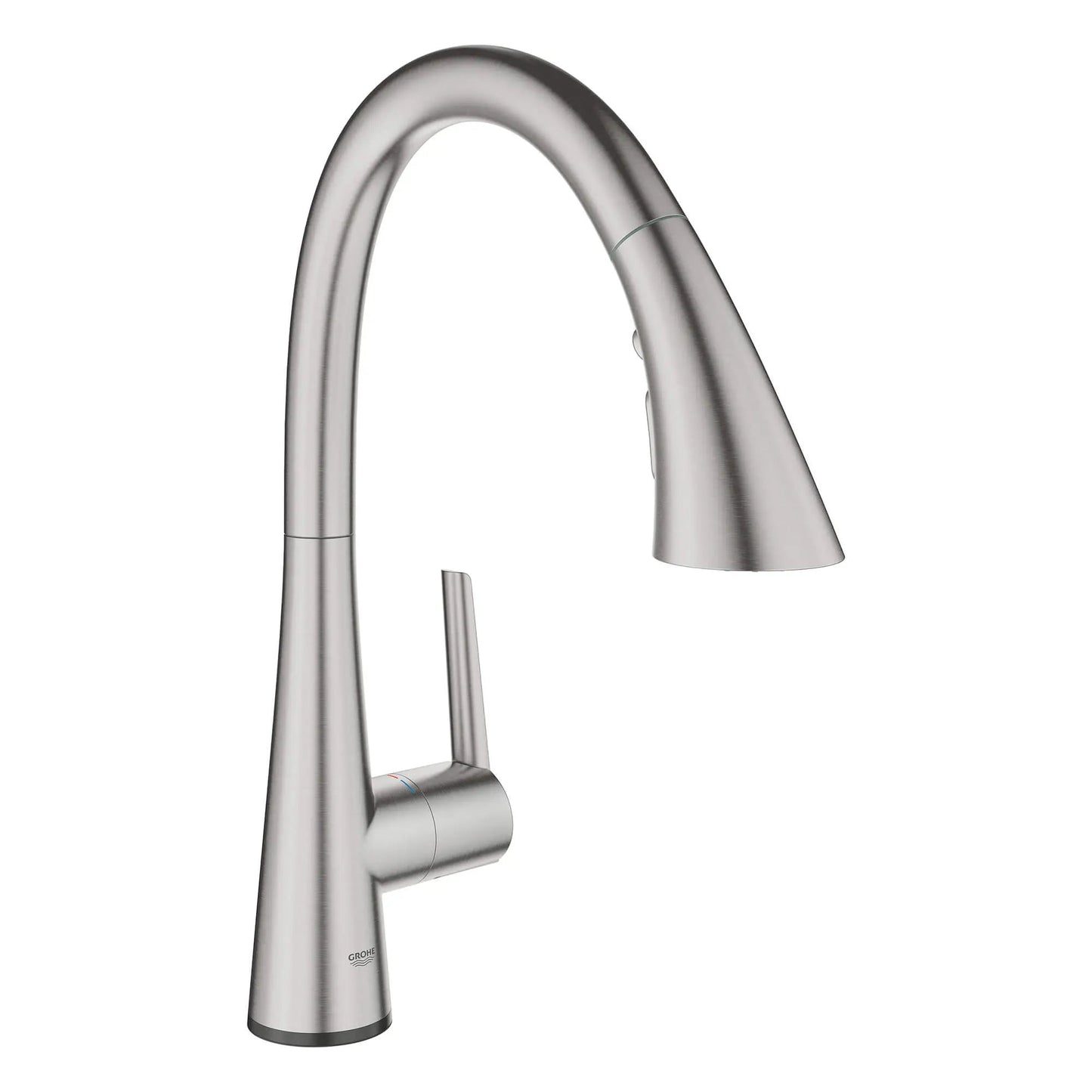Grohe Zedra 1.75 GPM Triple Spray Touch Technology Single-Handle SuperSteel Infinity Pull Down Kitchen Faucet