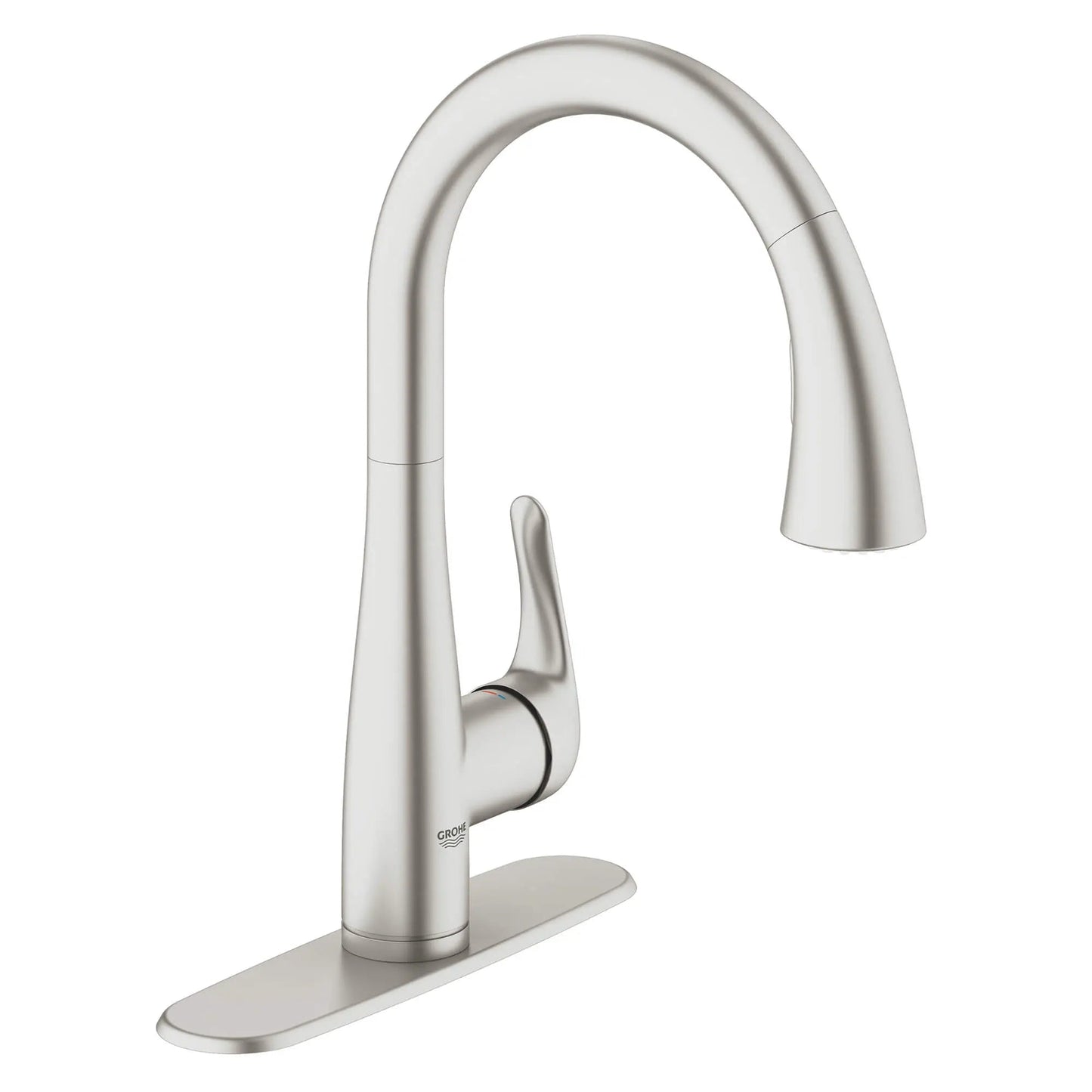 Grohe Elberon® 1.75 GPM Single-Handle Dual Spray Pull-Down SuperSteel Infinity Kitchen Faucet