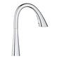 Grohe Zedra 1.75 GPM Single-Handle Triple Spray StarLight Chrome Pull Down Bar Faucet