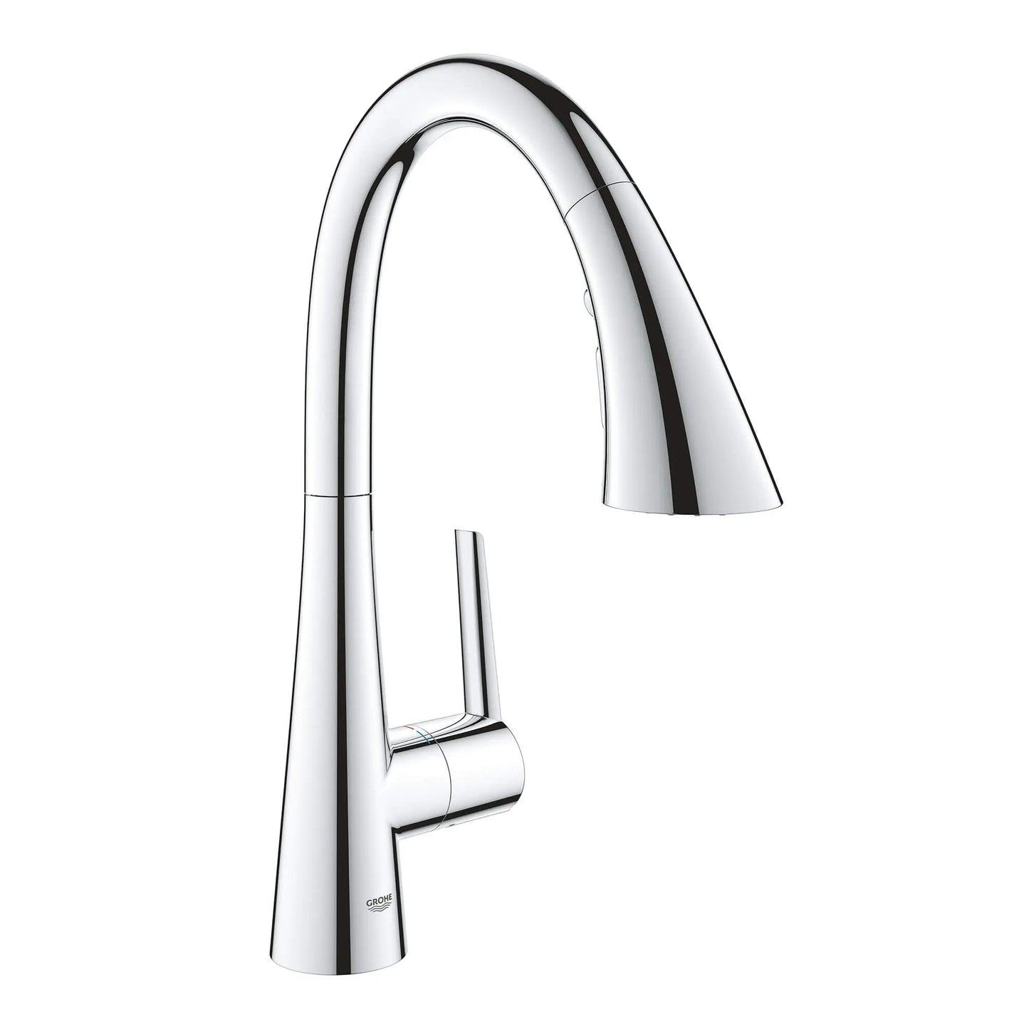 Grohe Zedra 1.75 GPM Single-Handle Triple Spray StarLight Chrome Pull Down Bar Faucet