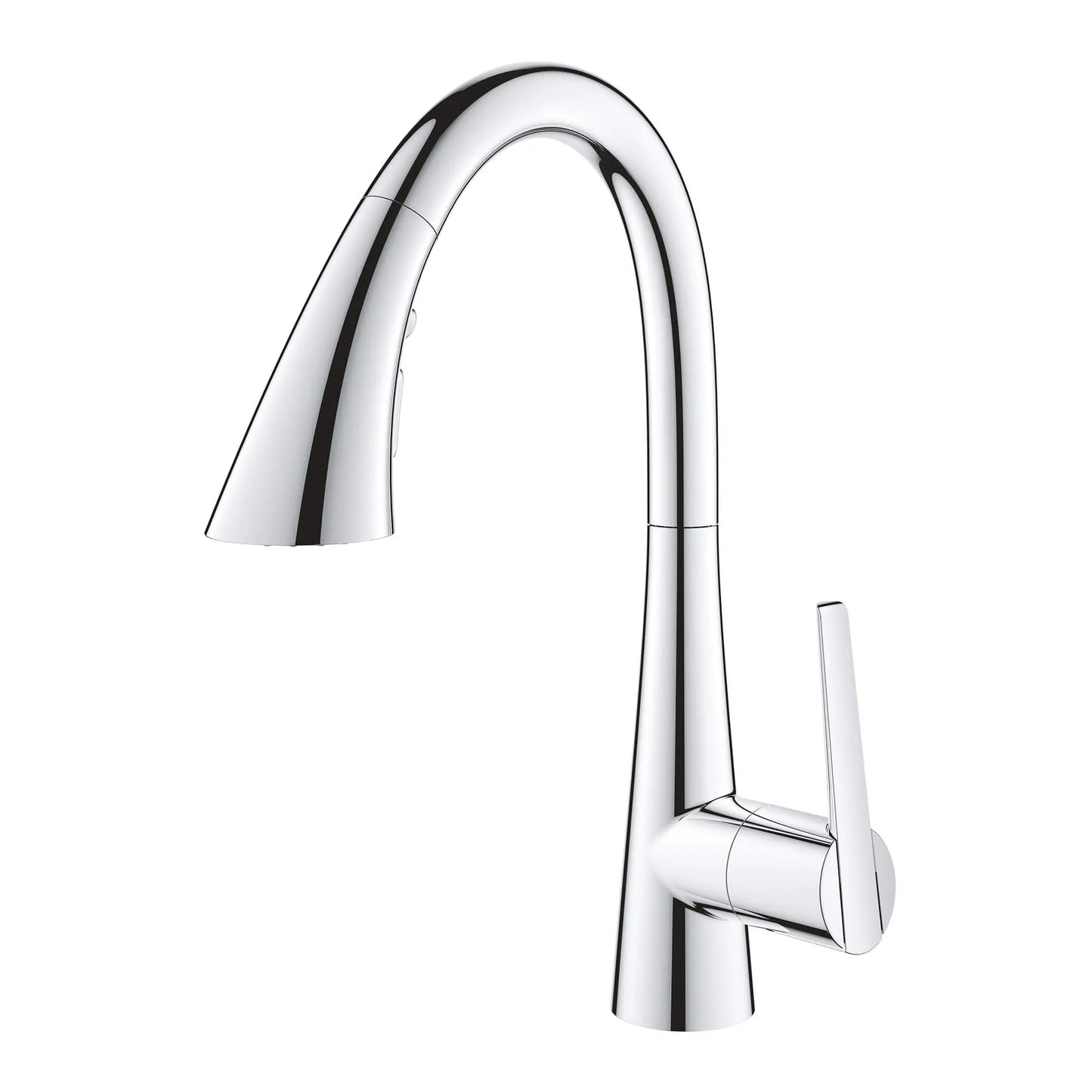 Grohe Zedra 1.75 GPM Single-Handle Triple Spray StarLight Chrome Pull Down Bar Faucet