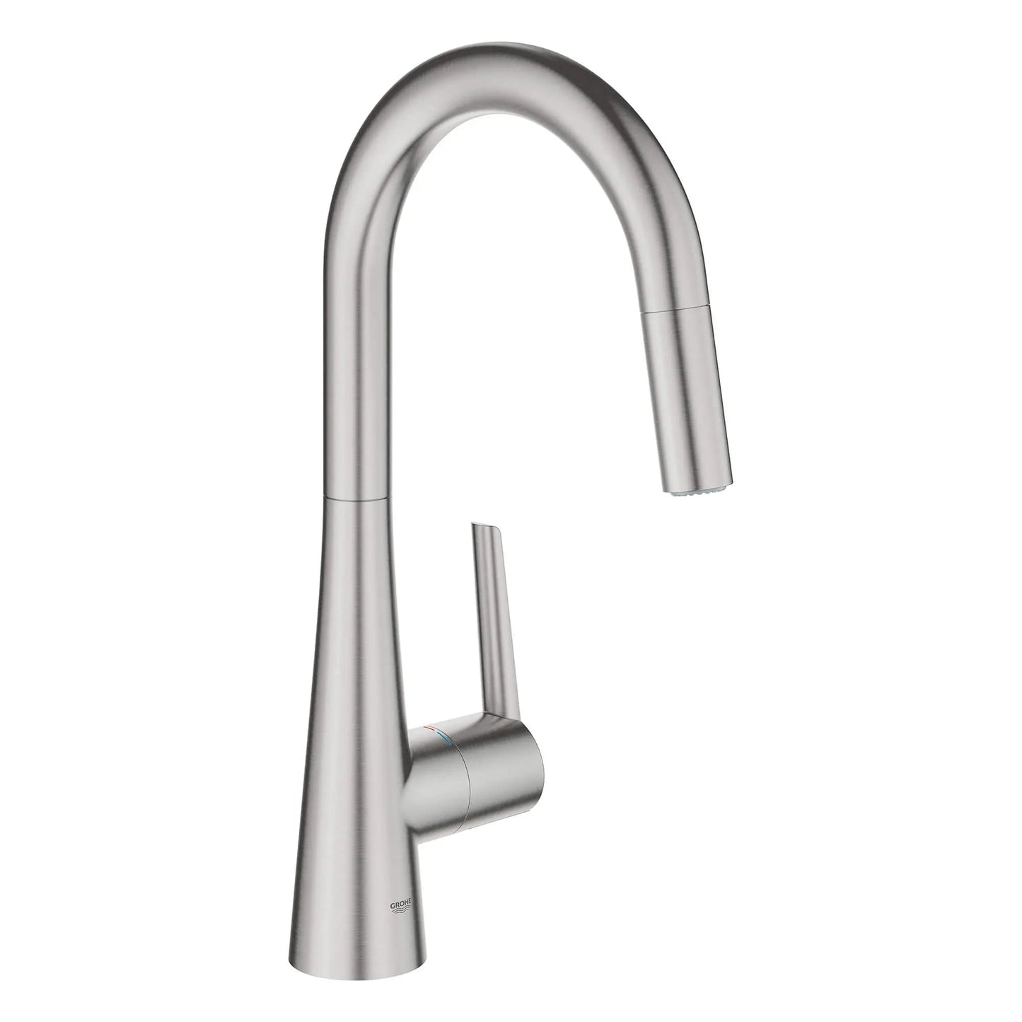Grohe Zedra 1.75 GPM Dual Spray Single-Handle SuperSteel Infinity Pull Down Kitchen Faucet