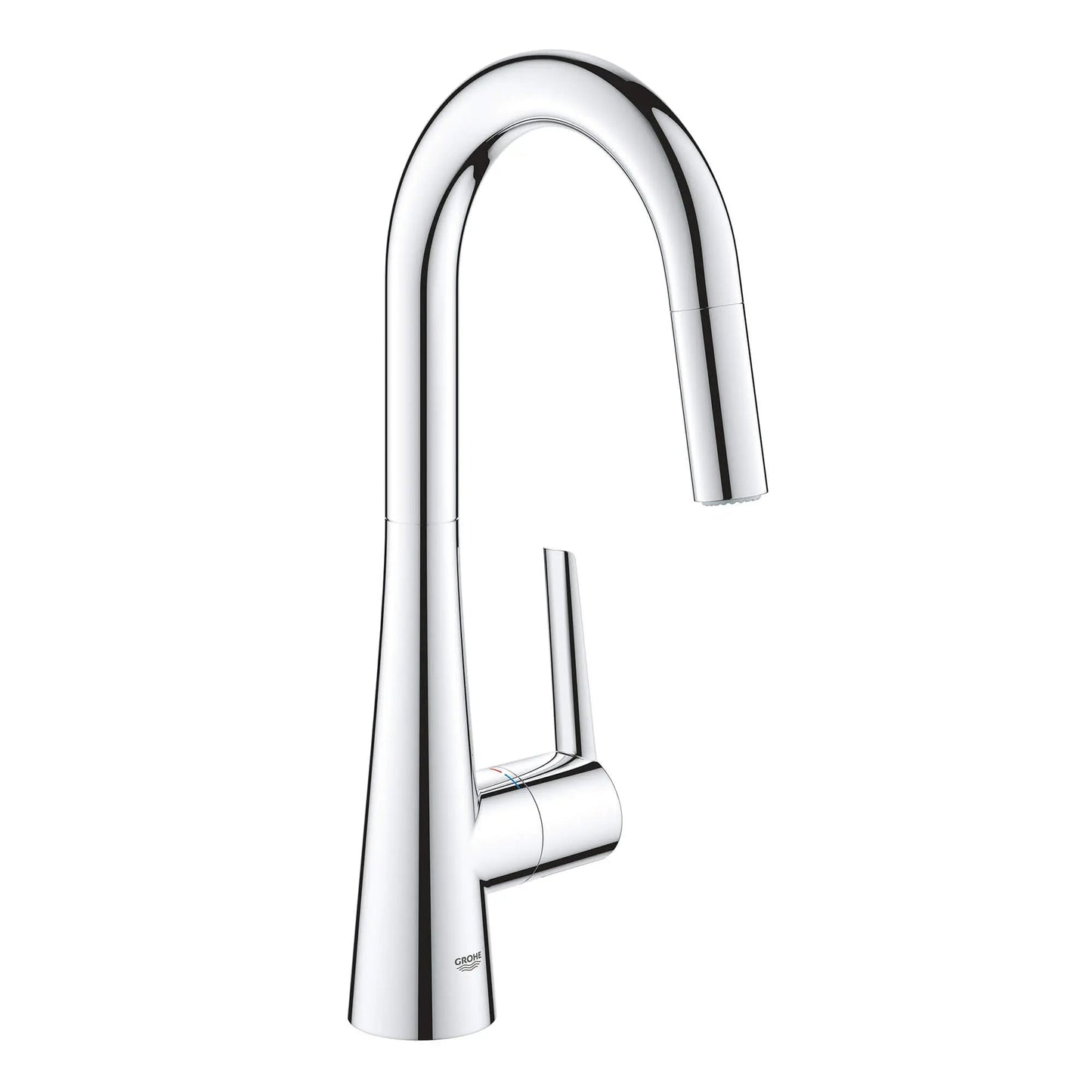 Grohe Zedra 1.75 GPM Dual Spray Single-Handle Pull Down StarLight Chrome Prep Faucet