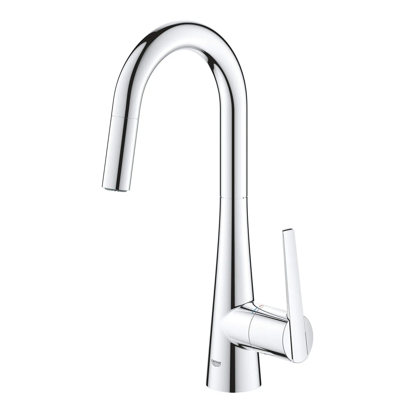 Grohe Zedra 1.75 GPM Dual Spray Single-Handle Pull Down StarLight Chrome Prep Faucet