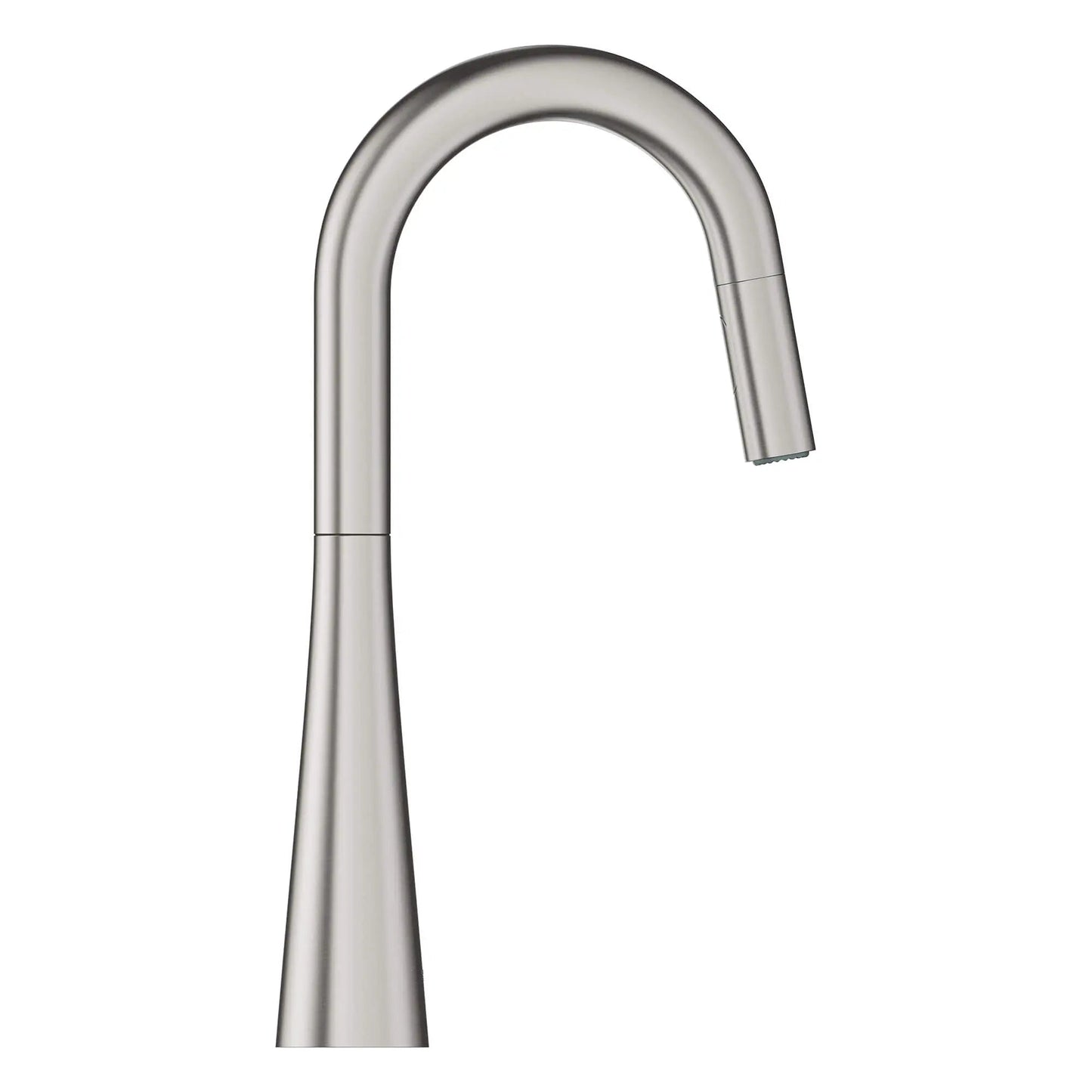 Grohe Zedra 1.75 GPM Dual Spray Single-Handle Pull Down SuperSteel Infinity Prep Faucet