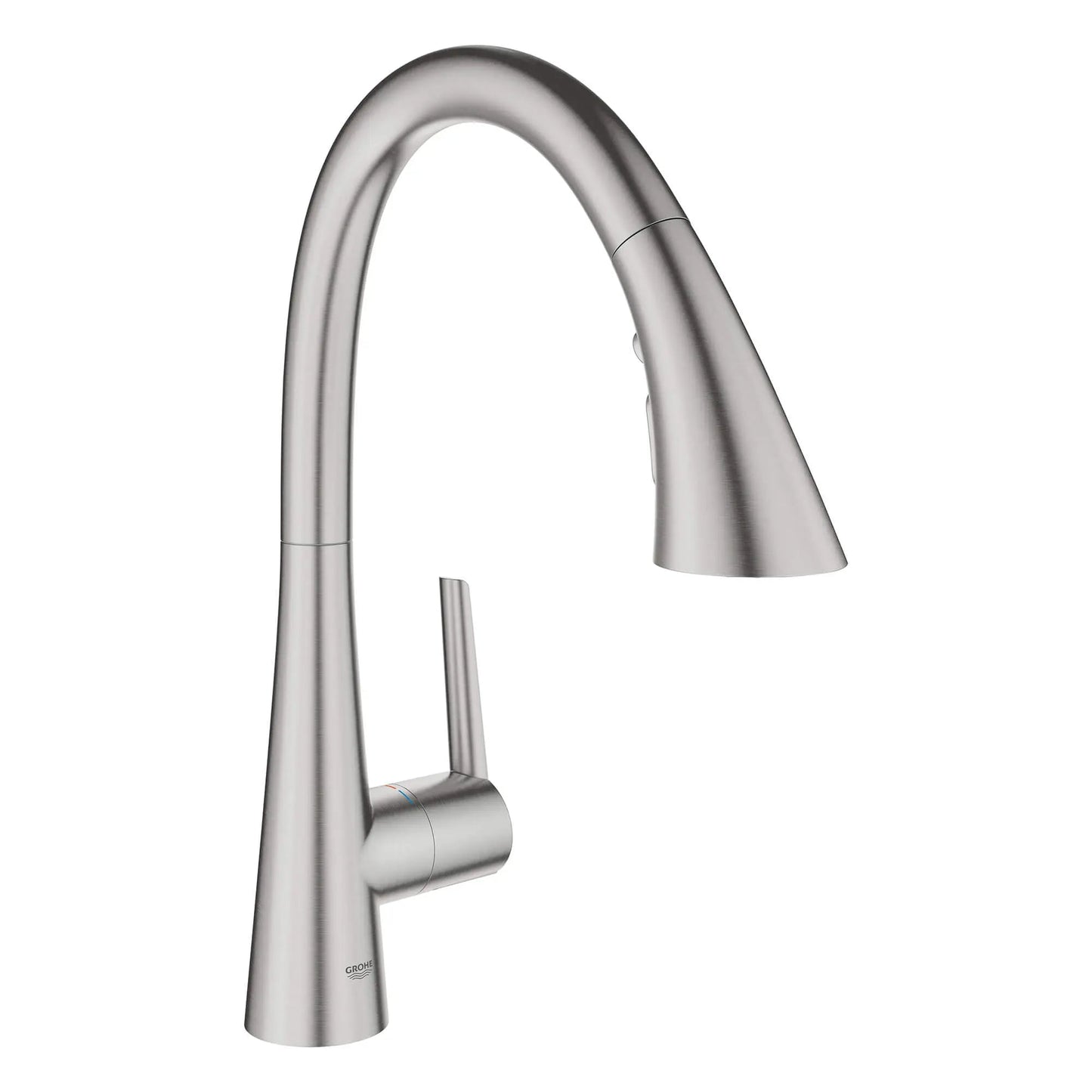 Grohe Zedra 1.75 GPM Triple Spray Single-Handle SuperSteel Infinity Pull Down Kitchen Faucet