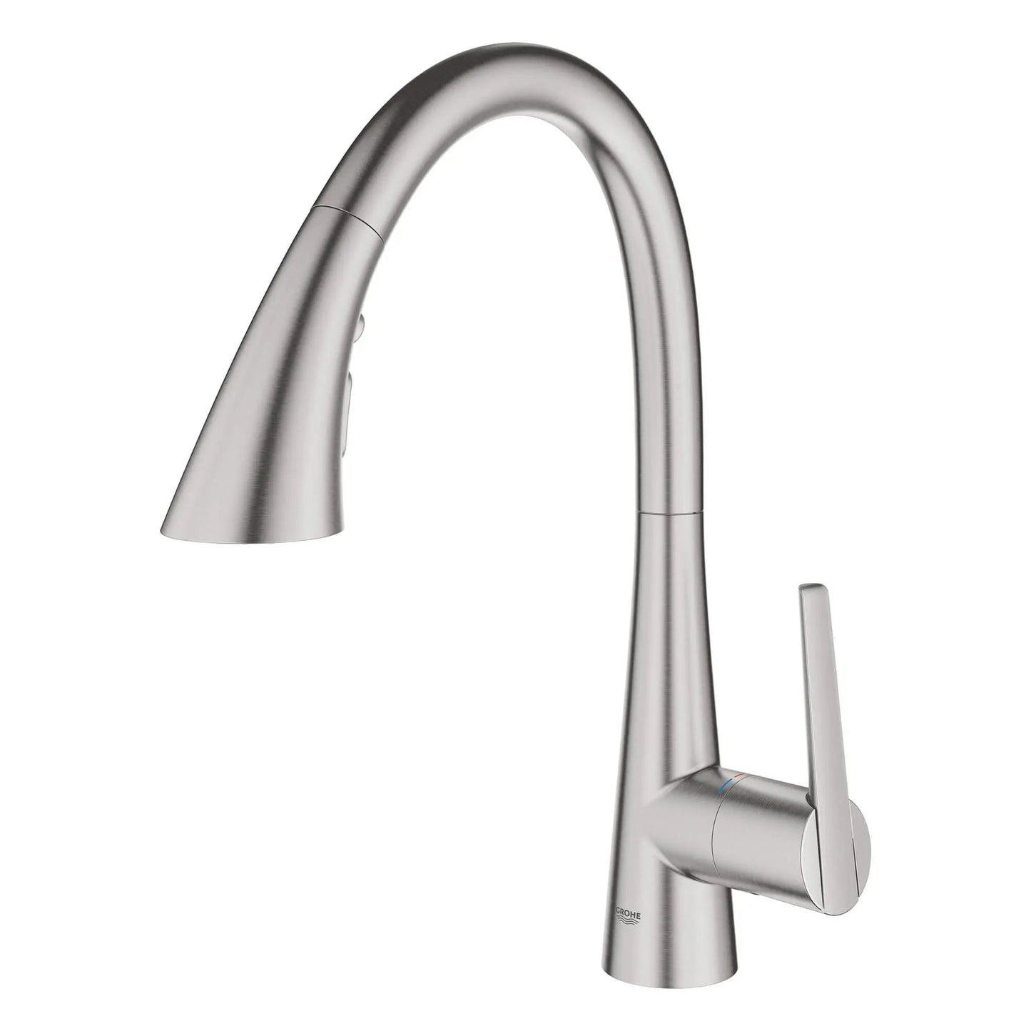 Grohe Zedra 1.75 GPM Triple Spray Single-Handle SuperSteel Infinity Pull Down Kitchen Faucet