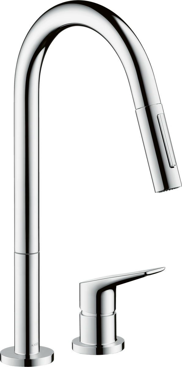 AXOR Citterio M 1.5 GPM 2-Hole Single-Handle 2-Spray Pull Down Chrome Faucet