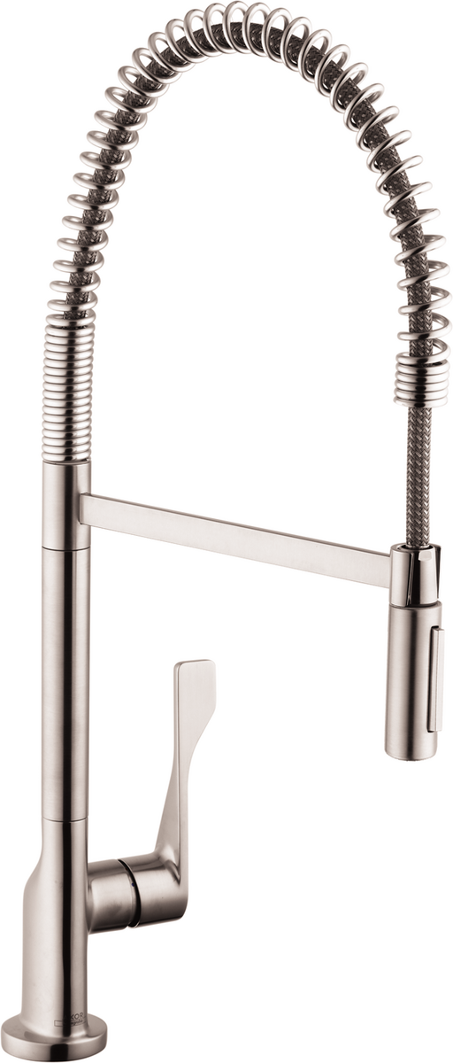 AXOR Citterio 1.5 GPM 2-Spray Semi-Pro Steel Optic Kitchen Faucet