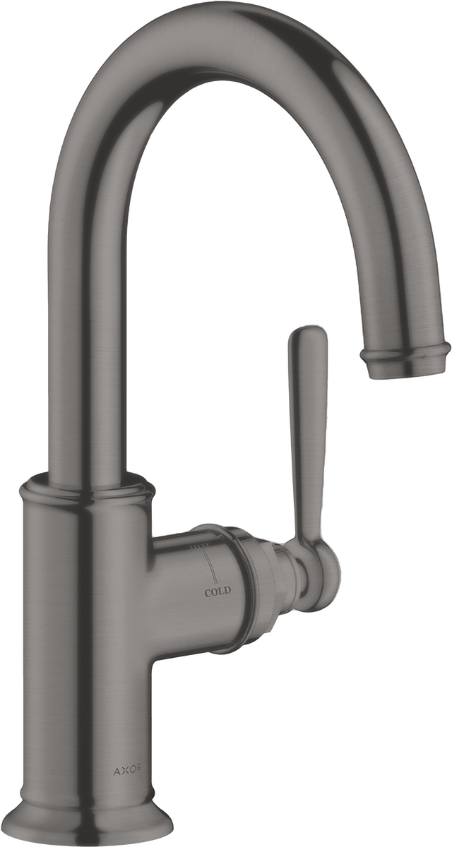 AXOR Montreux 1.5 GPM Deck Mounted Brushed Black Chrome Bar Faucet
