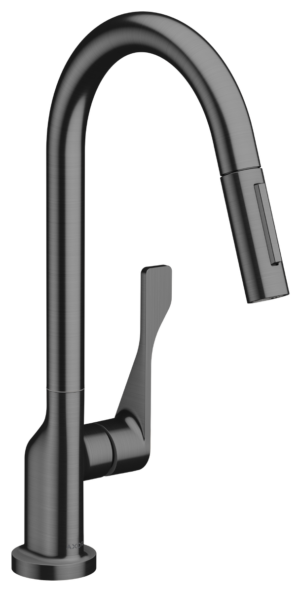 AXOR Citterio 1.75 GPM 2-Spray Pull-Out Brushed Black Chrome HighArc Kitchen Faucet
