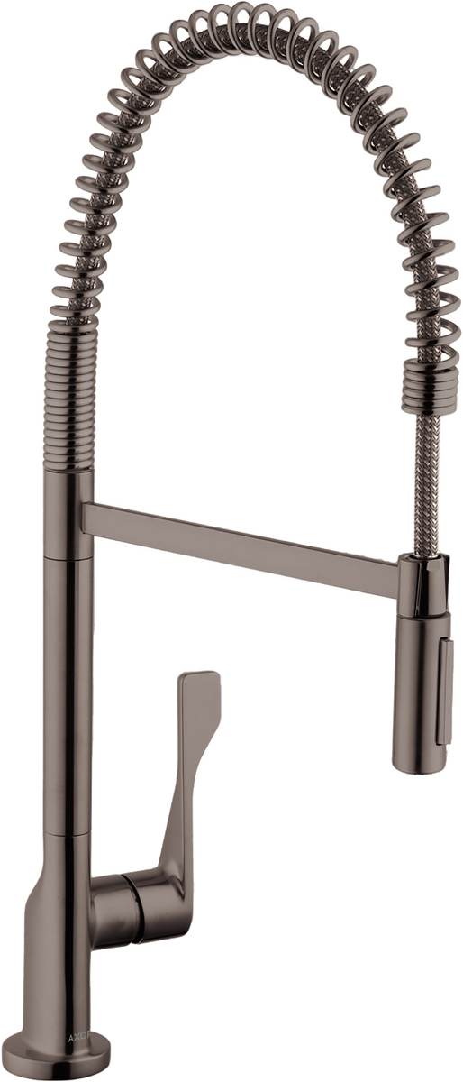 AXOR Citterio 1.5 GPM 2-Spray Semi-Pro Brushed Black Chrome Kitchen Faucet