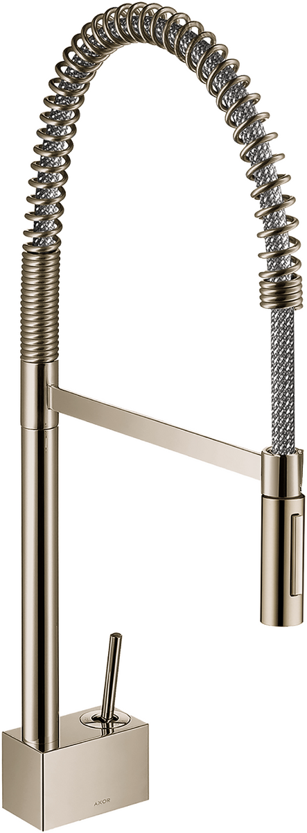 AXOR Starck 1.75 GPM 2-Spray Polished Nickel Semi-Pro Kitchen Faucet