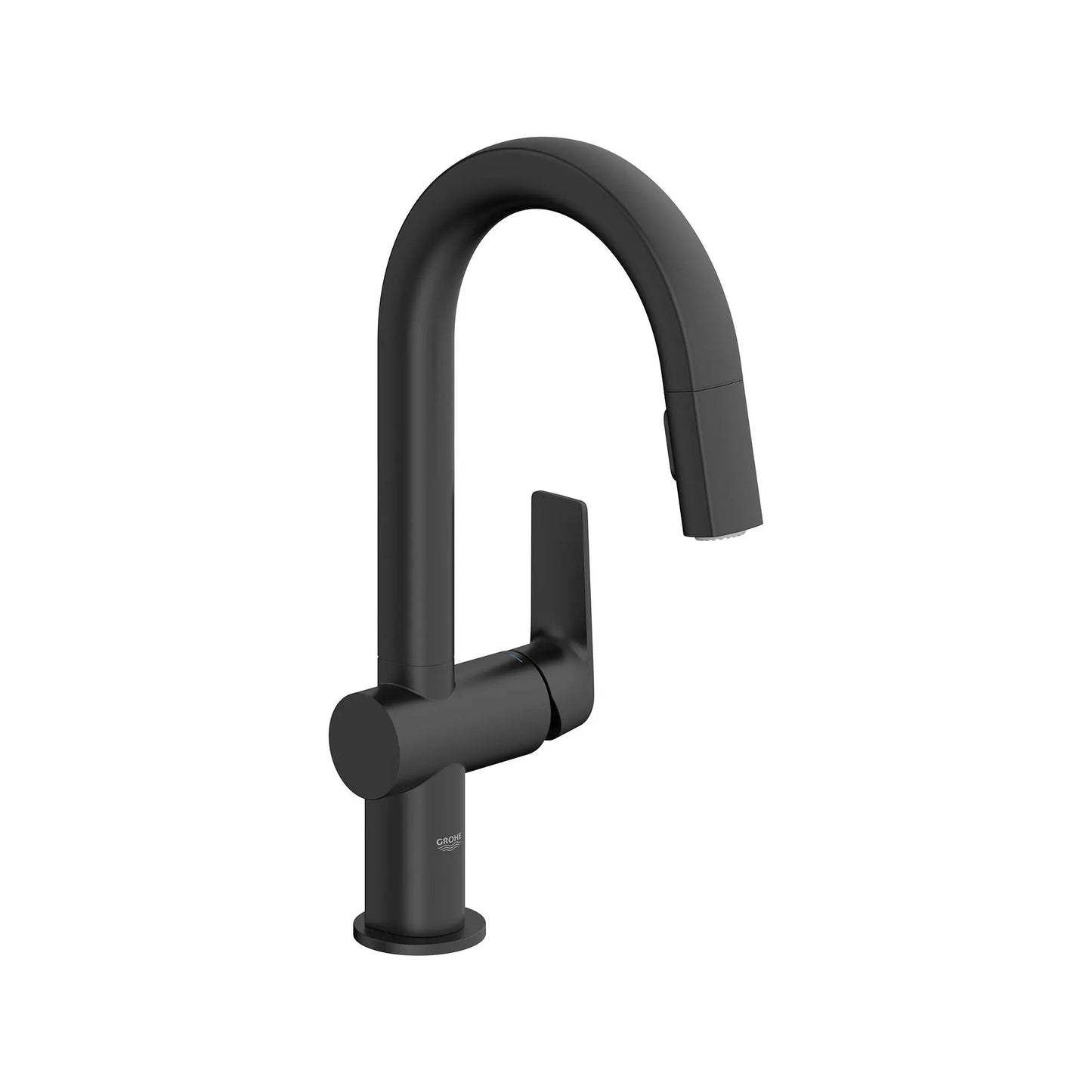 Grohe Defined 1.75 GPM Single-Handle Dual Spray Matte Black Pull Down Bar Faucet