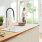 Grohe Concetto 1.75 GPM Semi-Pro Dual Spray Single-Handle SuperSteel Infinity Kitchen Faucet