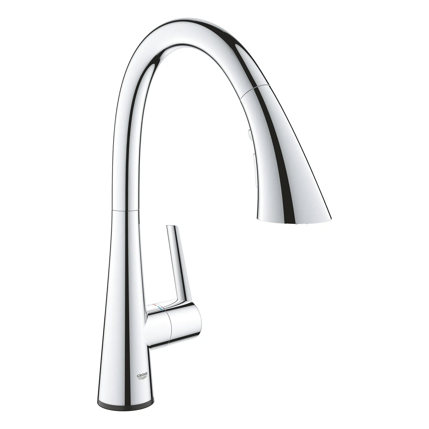 Grohe Zedra 1.75 GPM Triple Spray Touch Technology Single-Handle StarLight Chrome Pull Down Kitchen Faucet