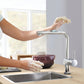 Grohe Minta® 1.75 GPM Touch Technology Single Spray Single-Handle StarLight Chrome Pull-Out Kitchen Faucet