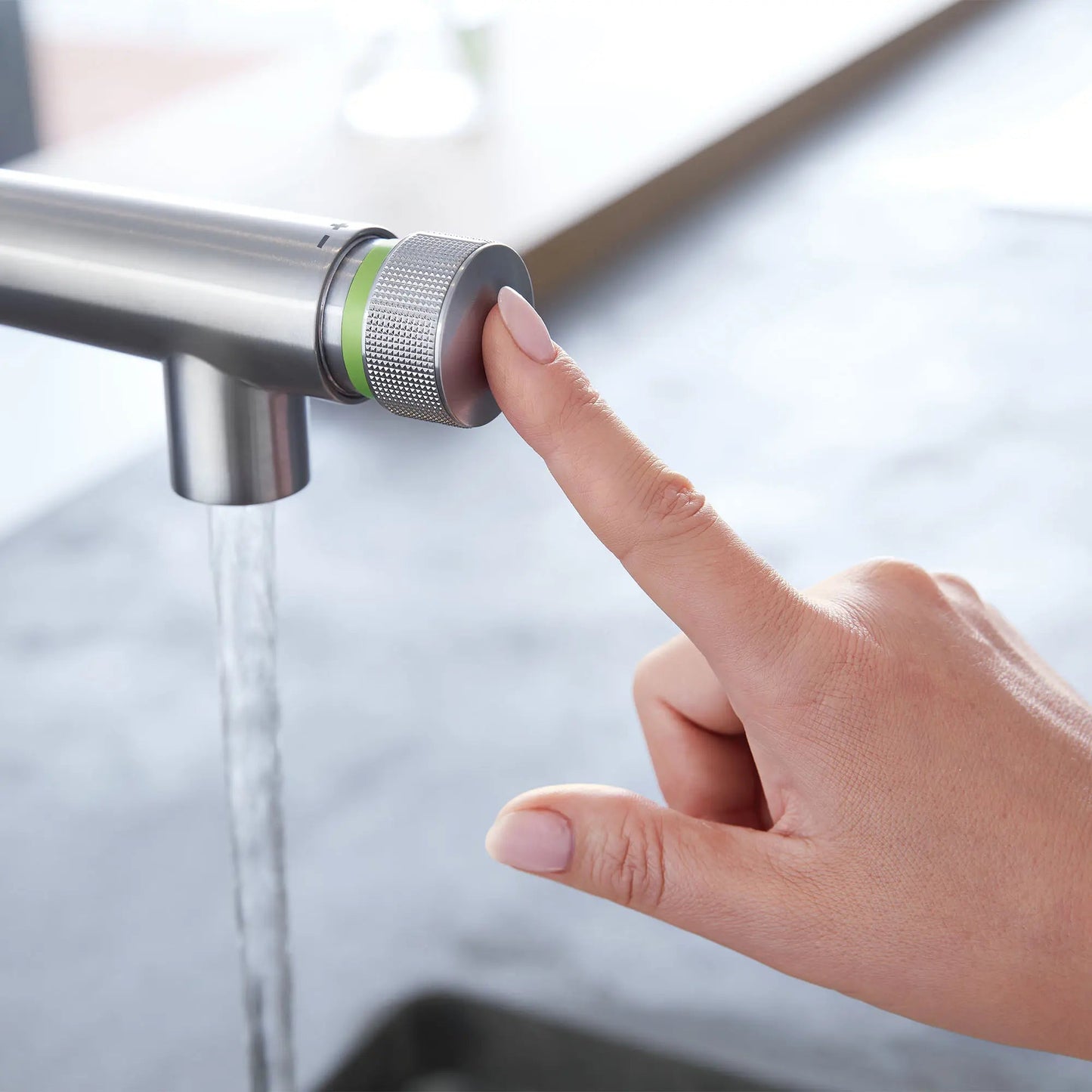 Grohe Essence 1.75 GPM SmartControl Single Spray SuperSteel Infinity Pull-Out Kitchen Faucet