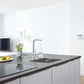 Grohe Blue 1.75 GPM Single Spray Single-Handle StarLight Chrome Pull-Out Kitchen Faucet With Chilled and Sparkling Water