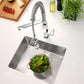 Grohe Eurocube® 1.75 GPM Semi-Pro Dual Spray Single-Handle StarLight Chrome Kitchen Faucet
