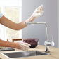 Grohe Minta® 1.75 GPM Single-Handle Dual Spray Pull-Down StarLight Chrome Kitchen Faucet