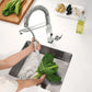 Grohe Eurocube® 1.75 GPM Semi-Pro Dual Spray Single-Handle StarLight Chrome Kitchen Faucet