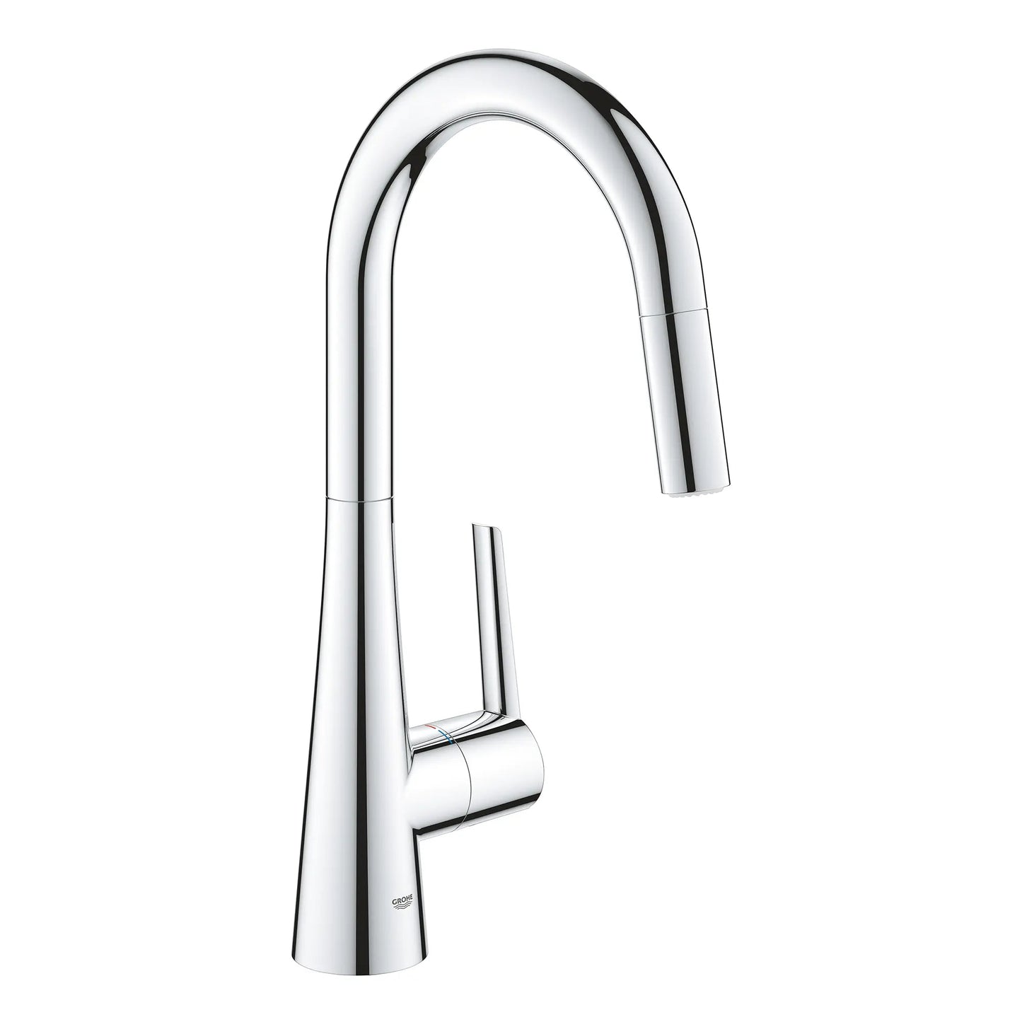 Grohe Zedra 1.75 GPM Dual Spray Single-Handle StarLight Chrome Pull Down Kitchen Faucet