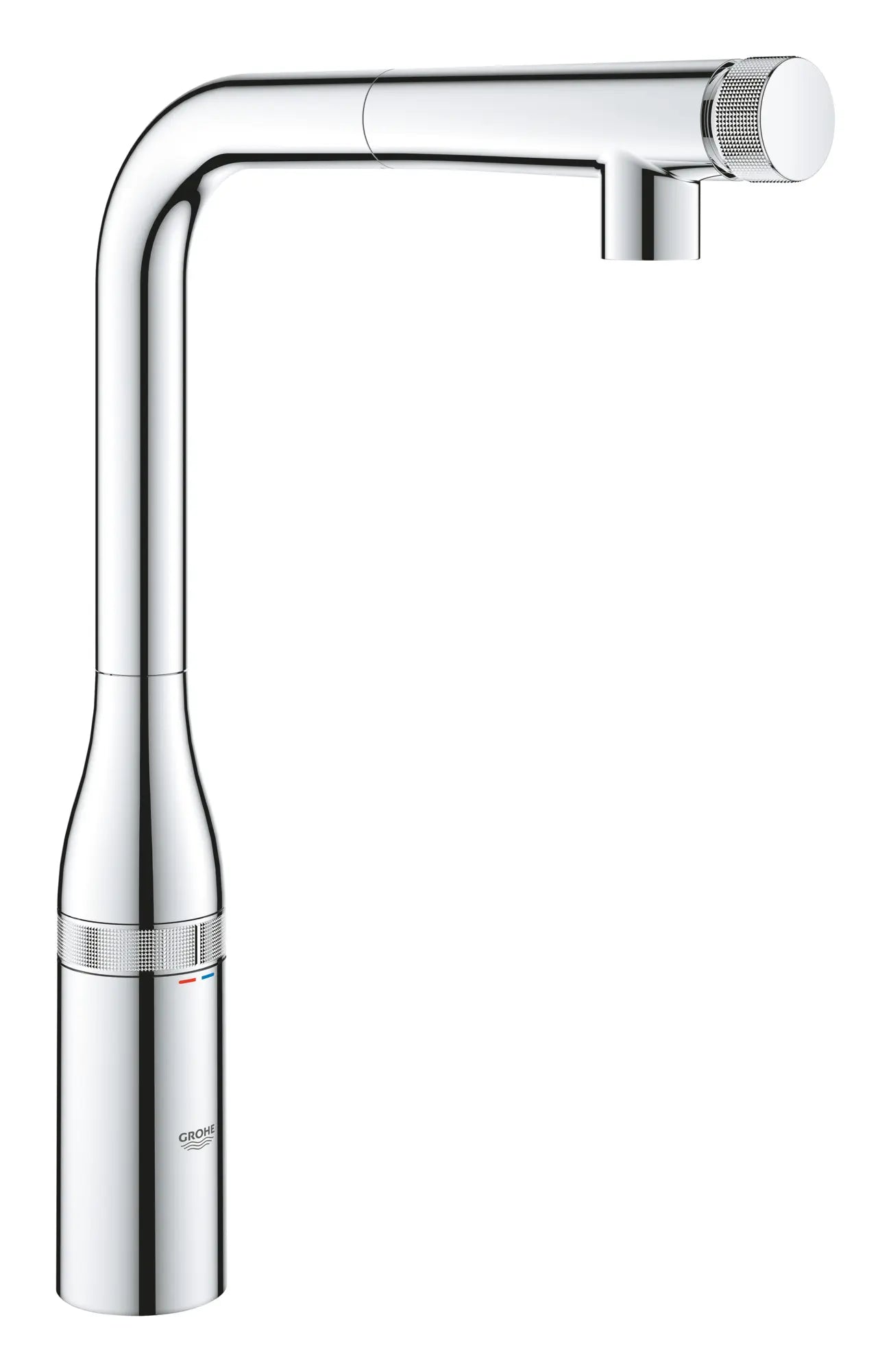 Grohe Essence 1.75 GPM SmartControl Single Spray StarLight Chrome Pull-Out Kitchen Faucet
