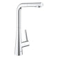 Grohe Zedra 1.75 GPM Dual Spray Single-Handle StarLight Chrome Pull-Out Kitchen Faucet