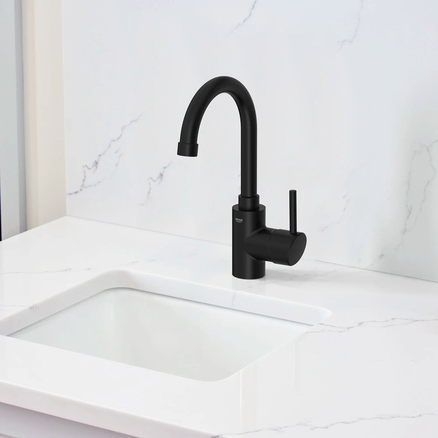 Grohe Concetto™ 1.5 GPM Single-Handle Matte Black Bar Faucet