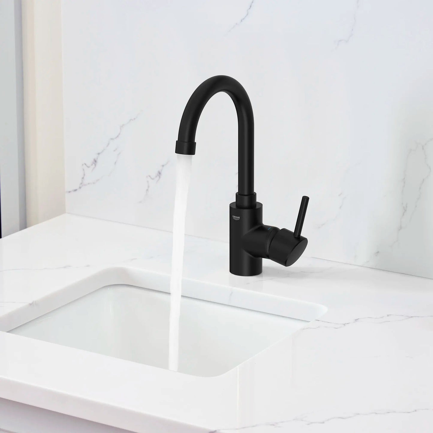 Grohe Concetto™ 1.5 GPM Single-Handle Matte Black Bar Faucet
