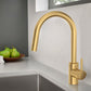 Grohe Concetto™ 1.75 GPM Single-Handle Dual Spray Brushed Cool Sunrise Pull-Down Kitchen Faucet